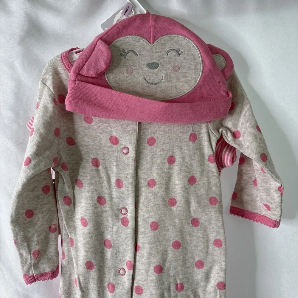 Carter's Baby‎ Girl 9M 4-Piece Little Layette Set Pink NEW 2012